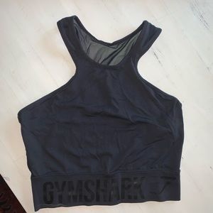 Gymshark black crop top